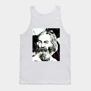 Walt Whitman Black and White Portrait | Walt Whitman Artwork 4 Tank Top